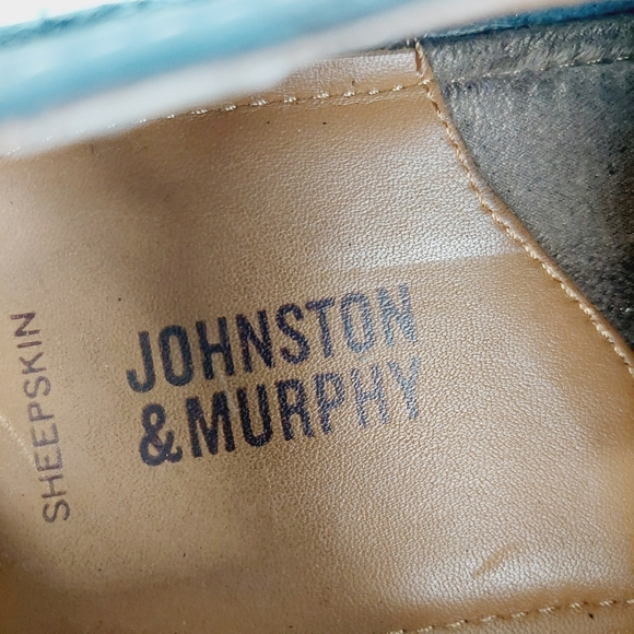 Johnston & Murphy Ashby Plain Toe Navy Tumbled Nubuck Lace Up Oxfords W314 - Picture 9 of 11